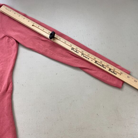 Ann Taylor LOFT Merino Wool Blend Sweater Womens Small Pink Sexy Turtleneck Y2K - Picture 7 of 12